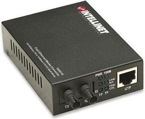 Медиаконвертер Intellinet 10/100Base-TX RJ45 - 100Base-FX ST MM 1310nm цена и информация | Маршрутизаторы (роутеры) | pigu.lt