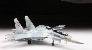 Zvezda 7294 Russian Combat Trainer Aircraft SU-27UB Flanker-C 1:72 цена и информация | Склеиваемые модели | pigu.lt