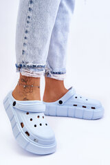 Шлёпанцы на платформе для женщин Crocs Beckett 26319-27, синие цена и информация | Женские тапочки | pigu.lt