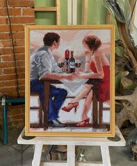 Deimantinė mozaika Romantic Dinner, 40x50 cm kaina ir informacija | Deimantinės mozaikos | pigu.lt