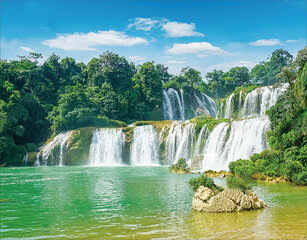 Deimantinė mozaika Majestic Waterfall, 40x50 cm kaina ir informacija | Deimantinės mozaikos | pigu.lt