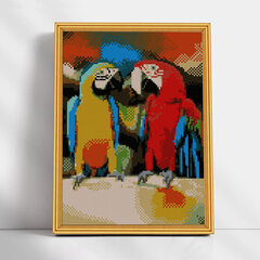 Алмазная мозаика 30x40 cm.  "Ara Parrots" цена и информация | Алмазная мозаика | pigu.lt