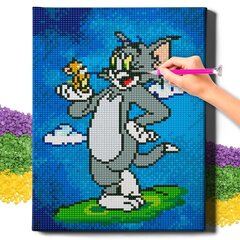 Deimantinė mozaika 5D Diamond Painting Oh Art! Tom ir Jerry, 20x30 cm kaina ir informacija | Deimantinės mozaikos | pigu.lt