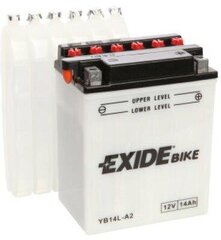 Akumuliatorius Exide 12V 14Ah YB14L-A2 134x89x166-+ цена и информация | Мото аккумуляторы | pigu.lt