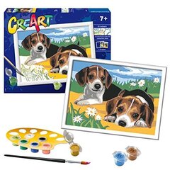 Равенсбургер Крерт Джек Рассел Puppy Paint By Numbers for Kids - покраска наборов по искусству и ремеслам в течение 7 лет. цена и информация | Живопись по номерам | pigu.lt