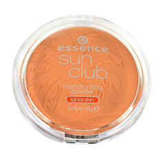 Kompaktinė pudra Essence Sun Club Matt Bronzing Powder 01, 15 g kaina ir informacija | Makiažo pagrindai, pudros | pigu.lt