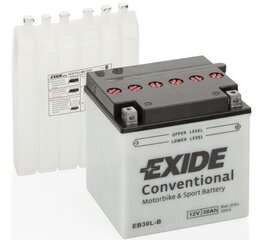 Exide moto akumuliatorius 12V 30Ah YB30L-B 165x130x176-+ kaina ir informacija | Moto akumuliatoriai | pigu.lt