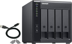 Qnap TR-004 kaina ir informacija | Išoriniai kietieji diskai (SSD, HDD) | pigu.lt