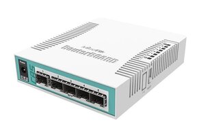 Маршрутизатор Mikrotik CRS106-1C-5S network switch Gigabit Ethernet (10/100/1000) Power over Ethernet (PoE), белый цена и информация | Коммутаторы (Switch) | pigu.lt