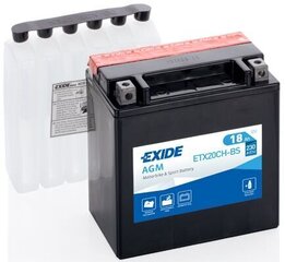 Exide moto akumuliatorius 12V 18Ah YTX20CH-BS AGM 150x87x161+- kaina ir informacija | Moto akumuliatoriai | pigu.lt