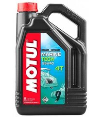 Motul Marine Tech 4T 107716, 25W-40 Alyva 4-takčiams varikliams, 5 l kaina ir informacija | Moto alyvos | pigu.lt