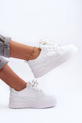 Women's Platform Sneakers White Finos 27339-21 цена и информация | Спортивная обувь, кроссовки для женщин | pigu.lt