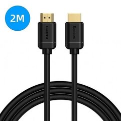 Кабель Baseus HDMI 2.0 4K 60 Гц 3D HDR 18 Гбит/с, 2 м 60576-uniw цена и информация | Кабели и провода | pigu.lt