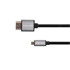 Kruger&amp;Matz, micro HDMI, 1.8 m цена и информация | Кабели и провода | pigu.lt