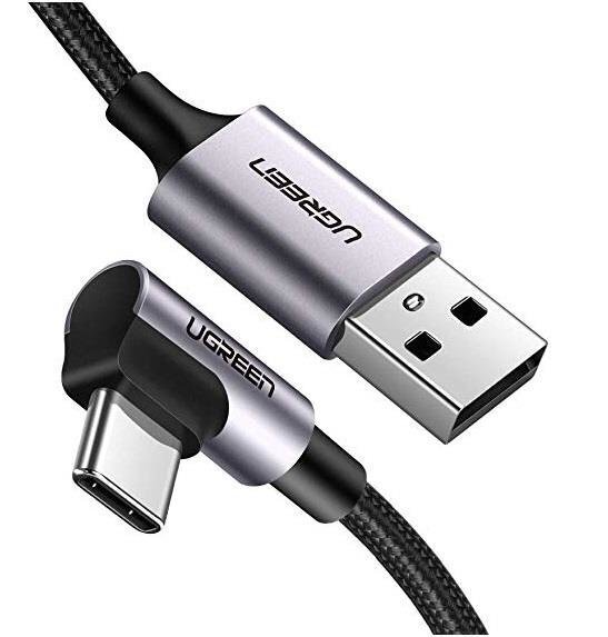 Ugreen US284 laidas USB-C, 3A, 1 m, juodas kaina ir informacija | Kabeliai ir laidai | pigu.lt