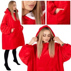 Одеяло с капюшоном большого размера hoodie blanket Springos HA7321, красное цена и информация | Одеяла | pigu.lt