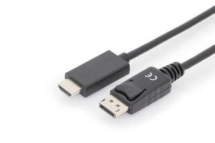 Assmann AK-340303-020-S, HDMI/DP, 2 м цена и информация | Кабели и провода | pigu.lt