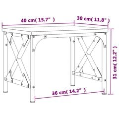 vidaXL книжный шкаф, серый дуб, 105x24x102 см цена и информация | Полки | pigu.lt