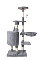 Draskyklė namelis Alba Grey, 118 cm kaina ir informacija | Draskyklės | pigu.lt