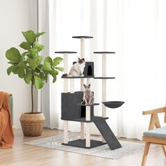 Draskyklė katėms su stovais iš sizalio , tamsiai pilka, 154 cm kaina ir informacija | Draskyklės | pigu.lt