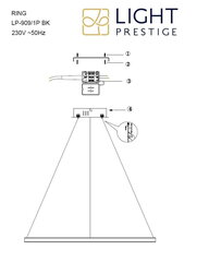 Light Prestige pakabinamas šviestuvas Ring S kaina ir informacija | Pakabinami šviestuvai | pigu.lt