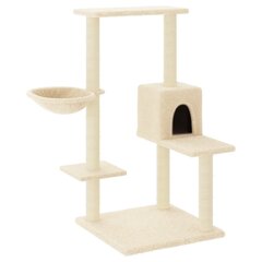 Draskyklė katėms su stovais , smėlinė, 95cm kaina ir informacija | Draskyklės | pigu.lt