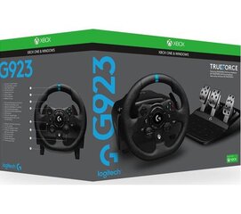 Игровые руль и педали Logitech G923 941-000158, предназначены для PC/Xbox цена и информация | Игровые рули | pigu.lt