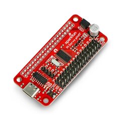 Servo pHAT, 16 kanalų PWM I2C valdiklis, skirtas Raspberry Pi, SparkFun DEV-15316 цена и информация | Электроника с открытым кодом | pigu.lt