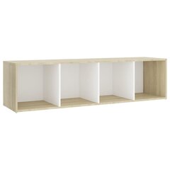 TV spintelės, 3 vnt, 142,5x35x36,5 cm, baltos цена и информация | Тумбы под телевизор | pigu.lt