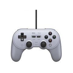 8BitDo Pro2 Wired Gamepad Grey Edition kaina ir informacija | Žaidimų pultai | pigu.lt