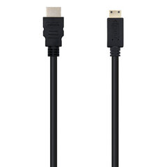 Нанокабель HDMI - Mini HDMI 10.15.0902, 1,8 м, чёрный цена и информация | Кабели и провода | pigu.lt