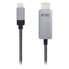 Nanocable, 4K HDR USB C - HDMI, 3 m kaina ir informacija | Kabeliai ir laidai | pigu.lt