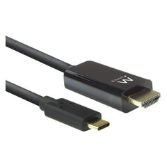 Ewent EW9824, USB-C/HDMI, 2 m kaina ir informacija | Kabeliai ir laidai | pigu.lt