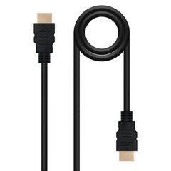 Nanocable HDMI kabelis 10.15.0302 Juoda 1m. kaina ir informacija | Kabeliai ir laidai | pigu.lt