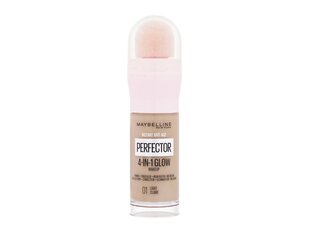 Makiažo pagrindas Maybelline Instant Age Rewind Perfector 4-In-1 Glow 01 Light, 20ml kaina ir informacija | Makiažo pagrindai, pudros | pigu.lt