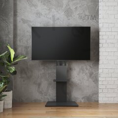 Напольная подставка для ТВ с полкой для телевизора Alterzone Slim 7s 37 "-70", орех цена и информация | Кронштейны для монитора | pigu.lt