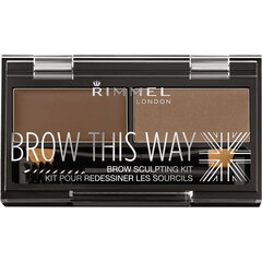 Набор для бровей Rimmel Brow This Way, 2,4 г цена и информация | Карандаши, краска для бровей | pigu.lt