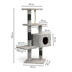 Draskyklė katėms, 108 cm. kaina ir informacija | Draskyklės | pigu.lt