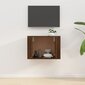 Sieninė televizoriaus spintelė, ruda ąžuolo, 57x34,5x40cm kaina ir informacija | TV staliukai | pigu.lt