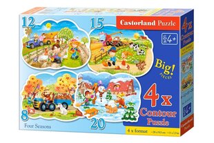 Dėlionė Metų laikai, Castorland, 55 d. kaina ir informacija | Dėlionės (puzzle) | pigu.lt