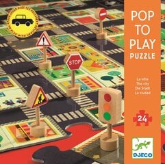 Dėlionė Djeco su miestais, DJ07161, 24 d. kaina ir informacija | Dėlionės (puzzle) | pigu.lt