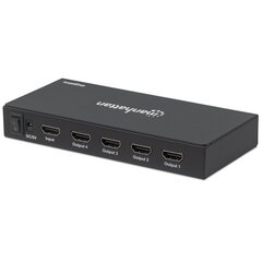 Šakotuvas Manhattan AV HDMI 2.0 1X4 4K*2K 60HZ UHD HRD kaina ir informacija | Komutatoriai (Switch) | pigu.lt