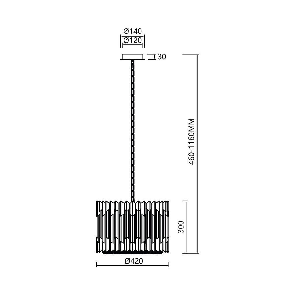 Milagro pakabinamas šviestuvas Ritz ML0394 kaina ir informacija | Pakabinami šviestuvai | pigu.lt