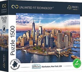 Dėlionė Trefl Prime Manhetenas, 1500 det. kaina ir informacija | Dėlionės (puzzle) | pigu.lt