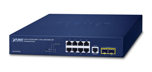 Коммутатор PLANET 10/100/1000T + 2-Port Managed L2/L4 Gigabit Ethernet (10/100/1000) 1U Blue цена и информация | Коммутаторы (Switch) | pigu.lt