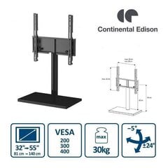 Continental Edison 32-55” kaina ir informacija | Televizorių laikikliai, tvirtinimai | pigu.lt