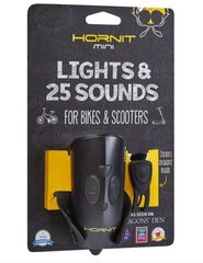 Велосипедный звуковой сигнал Hornit Mini Black 5353BLBL, черный цена и информация | Велосипедные фонари, отражатели | pigu.lt