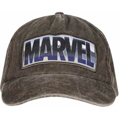 Unisex kepurė Marvel Vintage Wash Logo 58 cm Pilka Vienas dydis D0800403 kaina ir informacija | Kepurės moterims | pigu.lt