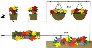 Garden Line lašelinio laistymo sistema, 71 dalis kaina ir informacija | Laistymo įranga, purkštuvai | pigu.lt