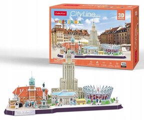 3D dėlionė Cubic Fun Varšuva, 126 d. kaina ir informacija | Dėlionės (puzzle) | pigu.lt